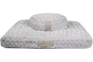 Hihealer Meditation Cushion Set – Large Rose Velvet Zafu & Zabuton Floor Pillow Traditional Tibetan Yoga Bolster for Adults Buckwheat Filled for Comfort Support