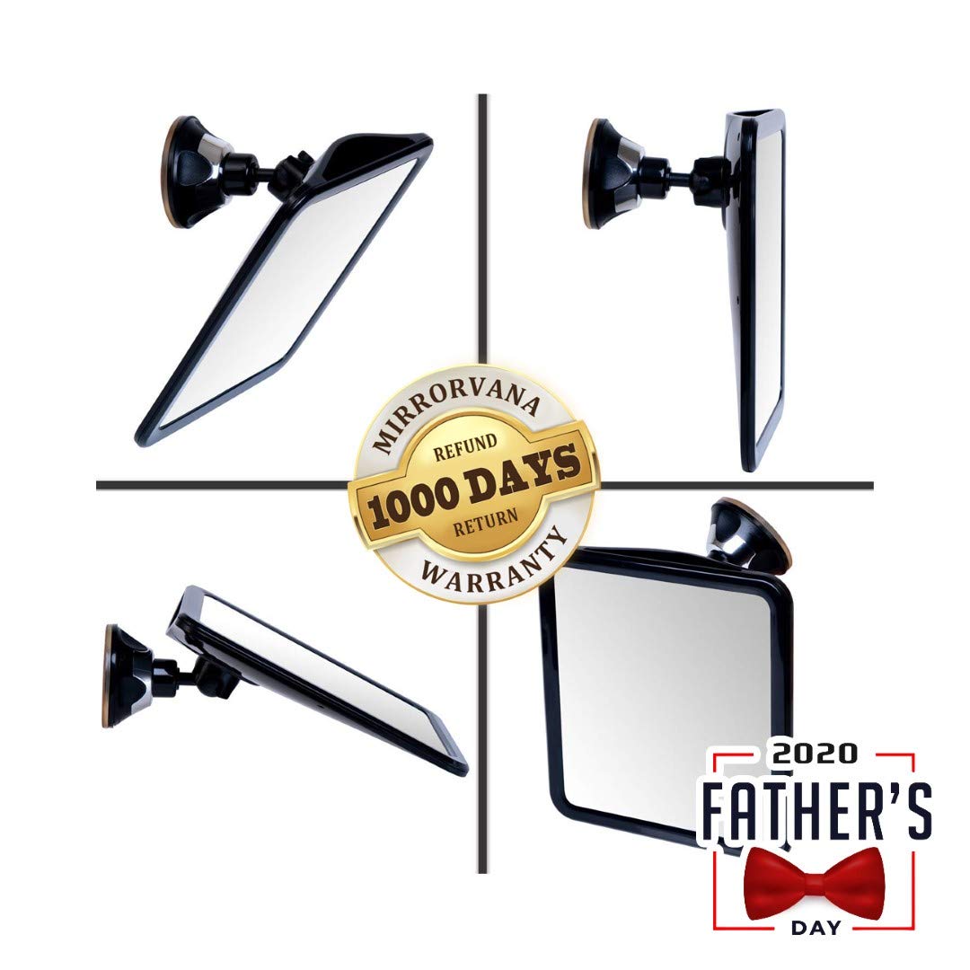 2019 Shatterproof Fogless Shower Mirror for Fog Free Shaving with Upgraded Suction & Swivel, Portable and Travel Ready, 8" x 7" : Beauty