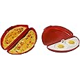 Dependable Industries inc. Essentials Microwave Egg Cooker – BPA-Free, 2-Piece Breakfast Maker for Sandwiches, Omelets, & Scr