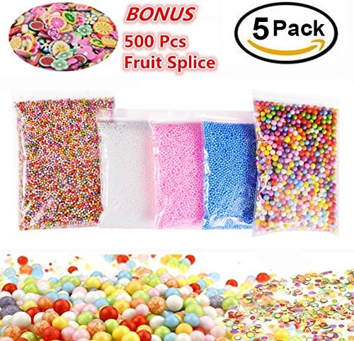 Foam Balls Slime Supplies with Storage Case for Arts and Crafts