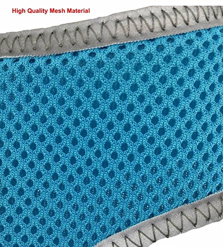 Lanyar Turquoise Reflective Mesh Soft Dog Harness Safe Harness No Pull Summer Pet Harnesses for Small Dogs,Medium Size - Thumbnail 2