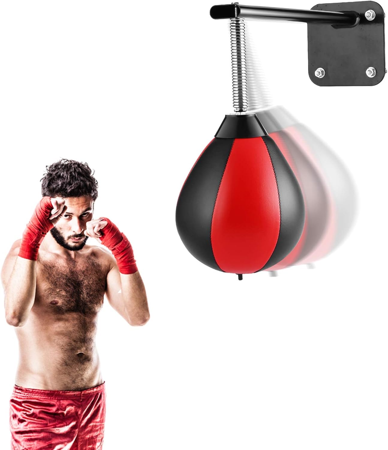 Punching Ball for Toddlers, Adults, Kids, Speed Bag Boxing for Home, Office Punching Ball for Boxing, Relief Stress Boxing Reflex Ball Great for Training Punching Ball Set (Black) : Sports & Outdoors