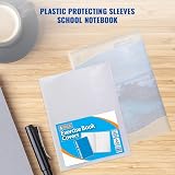 1ABOVE 6 Pack Clear A5 Exercise Book Covers 150µm 60mm Flap 9x7 inch view 4