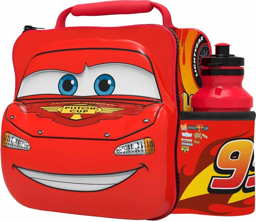 Disney Pixar Cars 3D Thermal Lunch Bag with Bottle