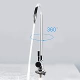 Duokon Lead-Free Chrome Swan Neck Water Filter Tap for RO Systems Kitchen Faucet view 4