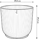 elho Vibes Fold Round 30 Plant Pot 100% Recycled Plastic Black Ø29.5xH27.2 view 6