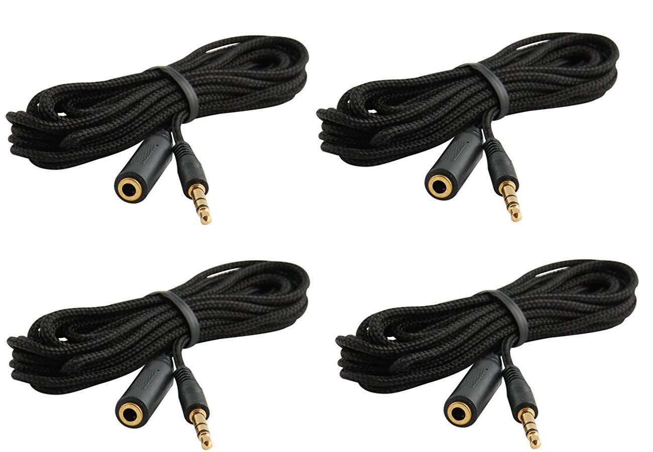 Trebisky Quiz Answer Game Buzzer Standalone System w/ LED Light Buttons 15ft Extension Cables (4-Pack Extension)
