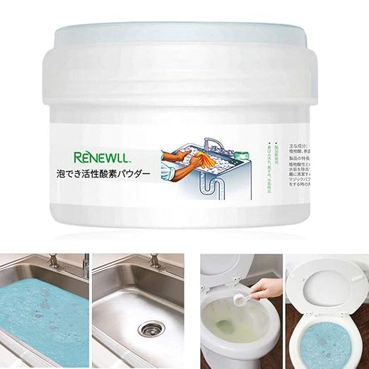 LayOPO Neue Upgrade Sauerstoff WC Schaum Reiniger Pulver, Magic Toilettenreiniger Für Starke Reinigung/Dredge/Deodorization, 