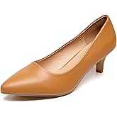 VenusCelia Women's Rokoko Pump Kitten Heel Shoe