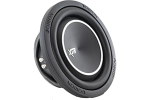 Orion XTR Series XTR8SWD4 Free Air Slim Shallow Mount 8” Car Subwoofer, 1200W Max Power, 300W RMS, Dual 4 Ohm, UV Coated Cone, NBR Surround – OEM Sub Replacement Compact for Lexus, BMW, Nissan, & More