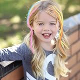 VEGCOO 36 Pcs Kids Hair Extensions Clips Braided Accessories Girls Party 12 view 6
