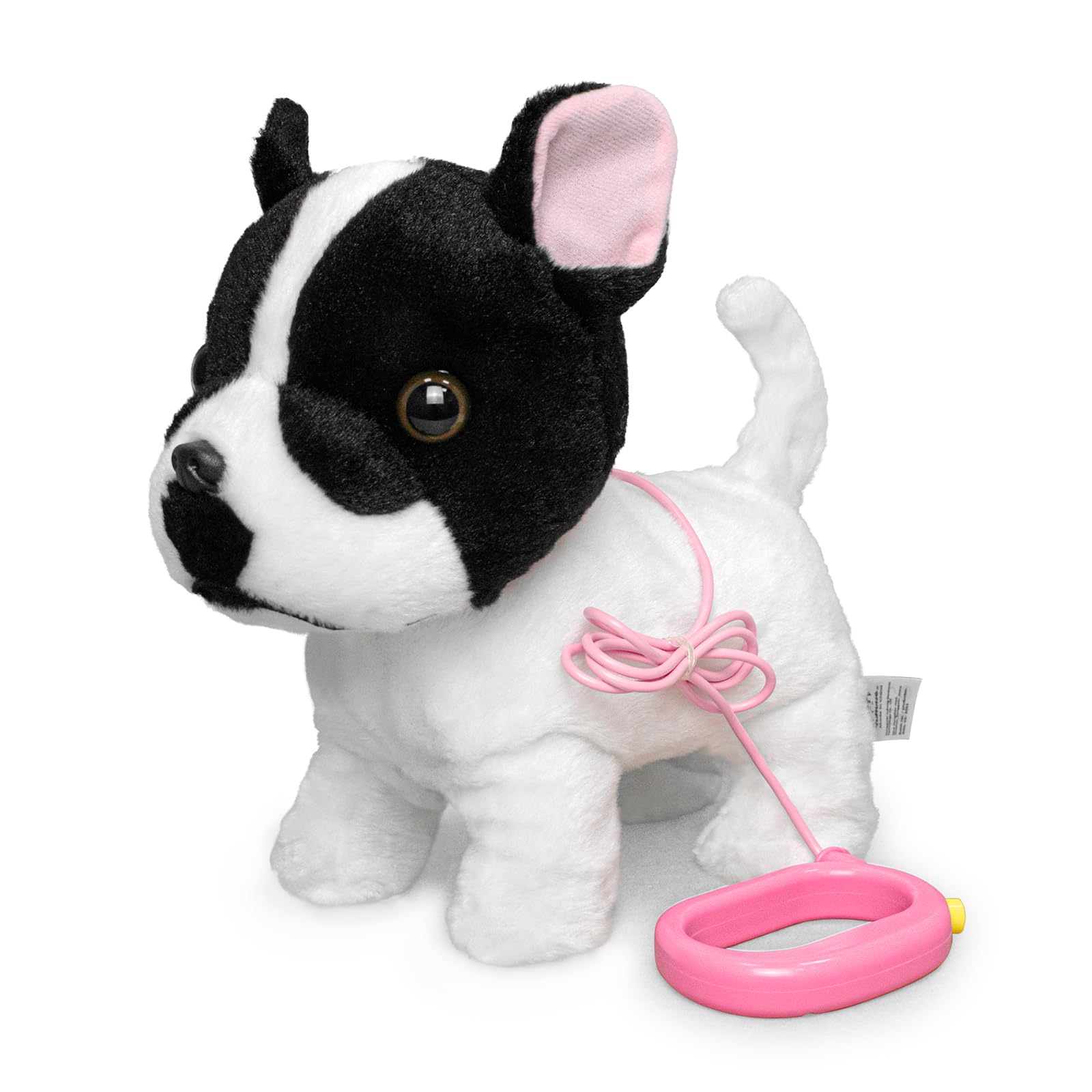 YH YUHUNG Interactive Plush Puppy with Remote Control Lead, Walking, Barking and Tail Wagging Toy Dog, Soft Cuddly Electronic Pet, Battery Operated, Ages 3+ (Bulldog)