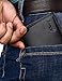 kinzd Slim Wallet with Money Clip RFID Blocking Minimalist Bifold Wallet for Men Genuine Leather Front Pocket Card Holder (Nappa Black - Trifold)
