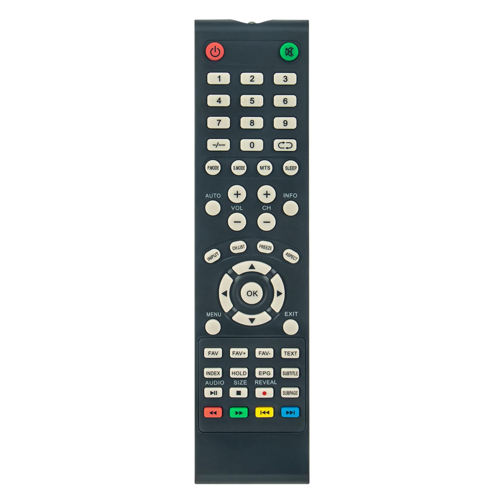 VINABTY Replacement Remote Control Compatible with ALBA Smart LCD LED HDTV TV VL19HDLEDD