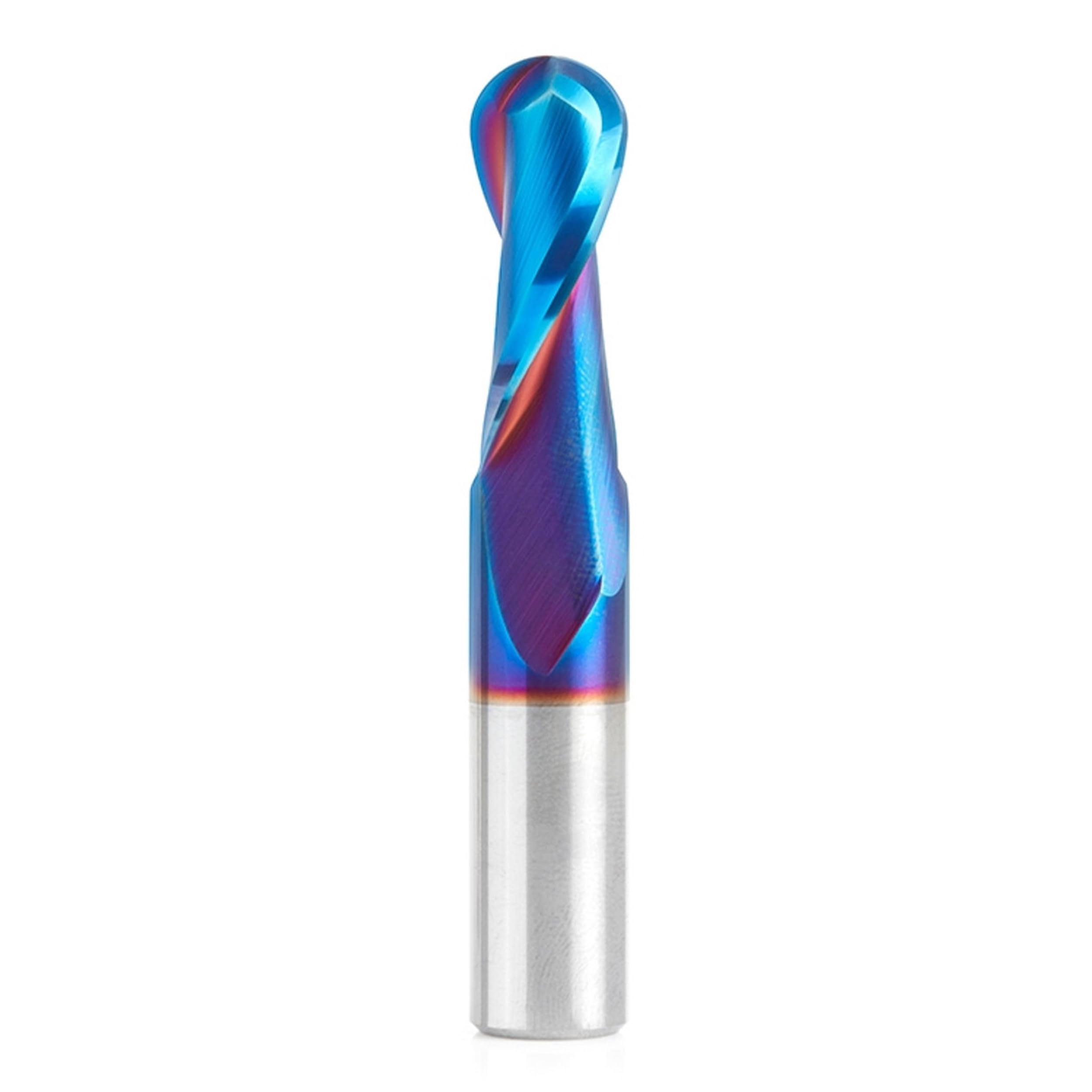 Amana Tool - 46380-K Solid Carbide Spektra Extreme Tool Life Coated Up-Cut Ball Nose Spira