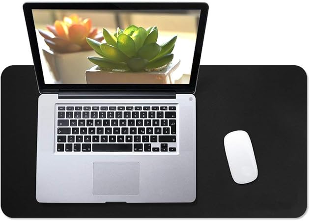 Amazon マウスパッド ゲーミング マウスパッド 滑り止め 洗いやすい マウスパッド 革製のマウスパッド 60 30センチ 黒 デスクマット 文房具 オフィス用品