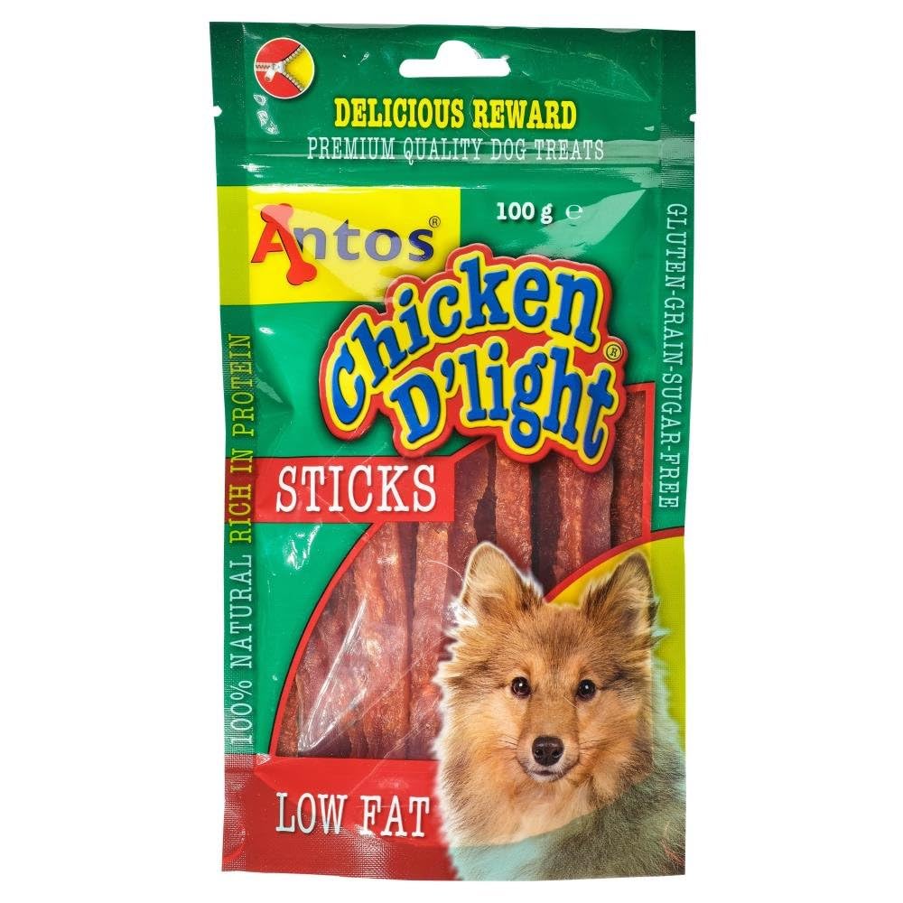 Antos Chicken D'Light Sticks Dog Treats, 100 g