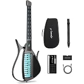 Enya CYBER-G Stringless Smart Guitar with 20 Instrument Sounds | Built-in Speaker and Drum System,Foldable Travel Backing Guitarra,One-Man Band,Enya Music APP Play,Idea for Adults &amp; Teens