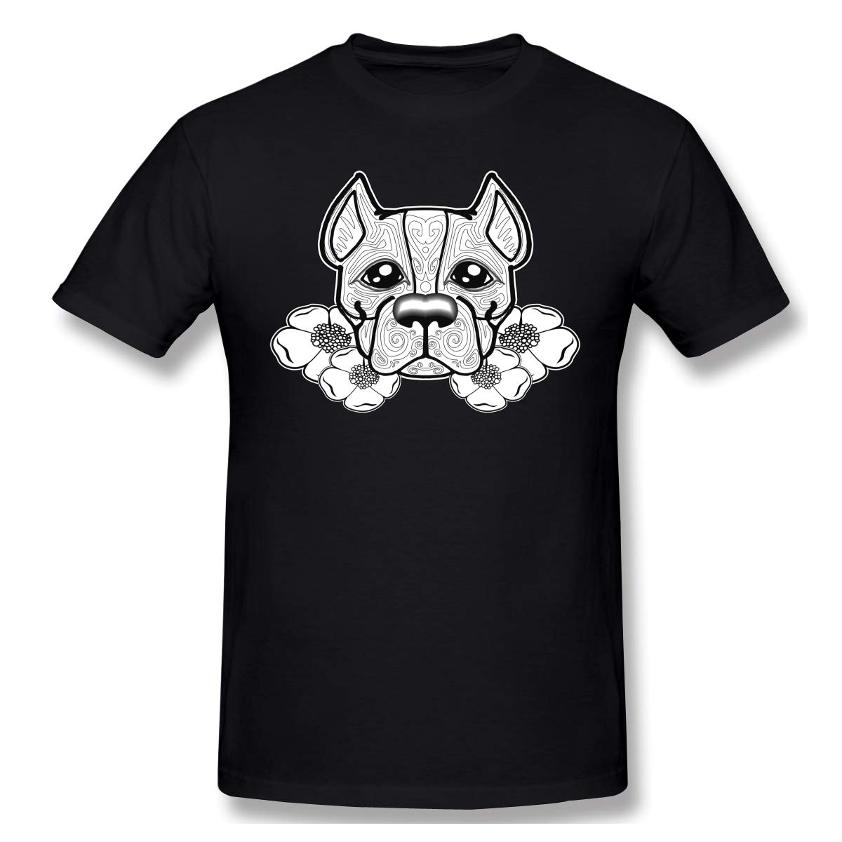 Rebeccarcarter Graphic Tees Big Dog Short Sleeve Popular Black T Shirt