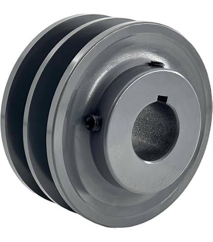 Zoro Select AK741 V-Belt Pulley, 1" Fixed Bore, 7.25" OD, Cast Iron