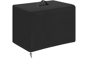 MDEOOSKY 420D Winter Swimming Pool Heat Pump Covers for Outside, Heavy-Duty Waterproof Protection Sand Filter Pump Cover for Above Ground Pools (33''L x24''W x34''H)