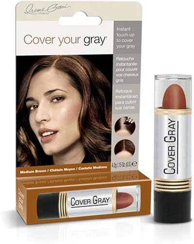 Cover Your Gray Stick Medium Brown Hair Touch-Up Root Concealer 0.15oz