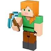Minecraft Alex Action Figure, 3.25-in, with 1 Build-a-Portal Piece &amp; 1 Accessory, Building Toy Inspired by Video Game, Collectible Gift for Fans &amp; Kids Ages 6 Years &amp; Older