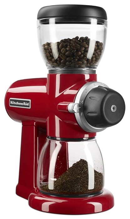 KitchenAid KCG0702ER Burr Coffee Grinder, Empire Red