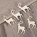 TINKSKY 15pcs Christmas Reindeer Ornaments Deer Hanging Ornaments Blank Wood Gift Tags Crafts Wood Slices Wooden Reindeer Hanging Pendants Decorations for Xmas Party Tree Home Decor