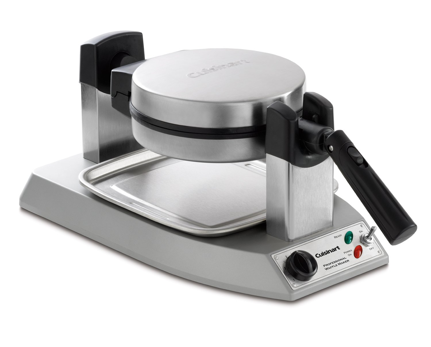 cuisinart waf300 belgian waffle maker with pancake plates, silver