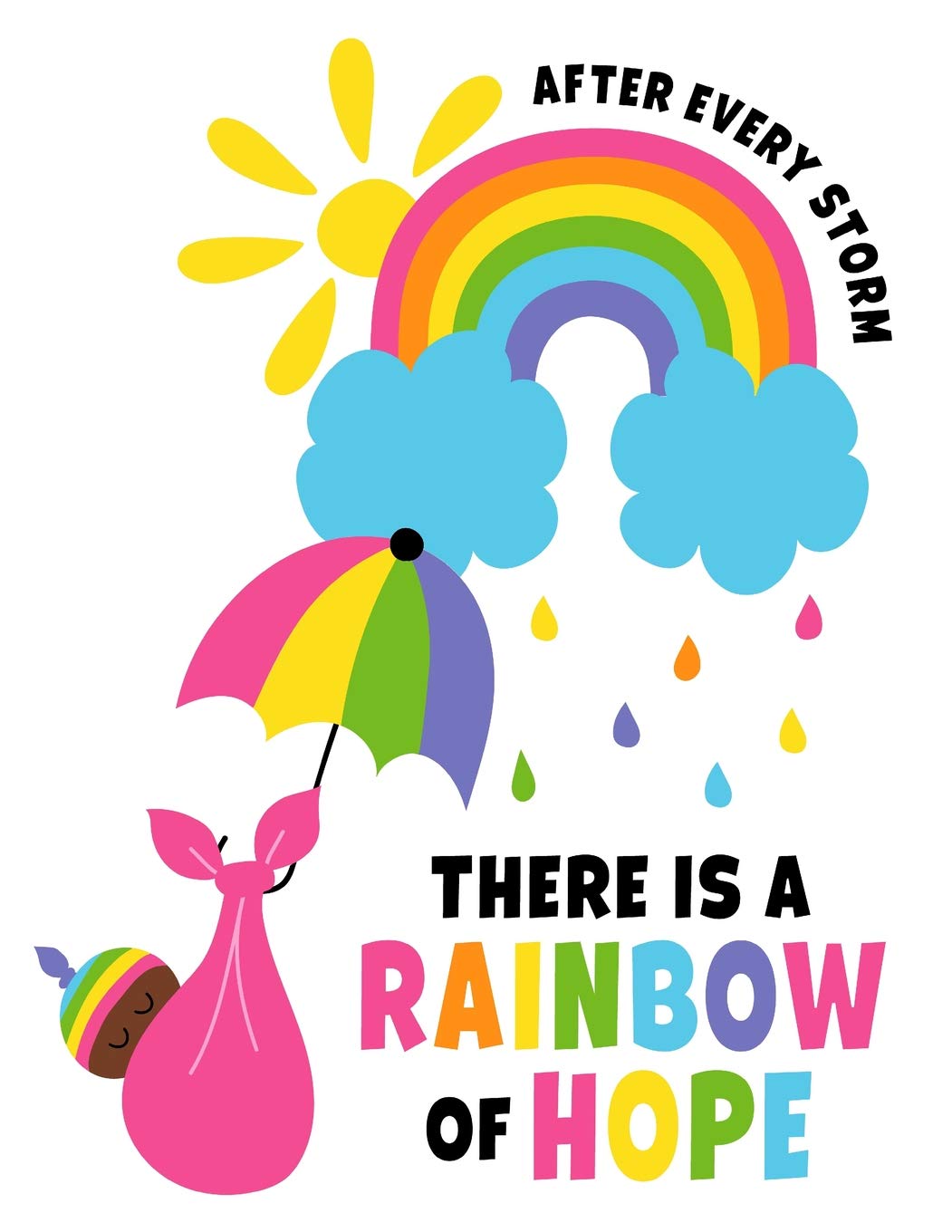 After A Storm There Is A Rainbow After Every Storm There Is A Rainbow Of Hope: Beautiful Rainbow Sketchbook  For Adults/Children To Sketching, Whiting, Drawing, Journaling And ...  Blank Pages (Pink&Blue&Yellow&White Pattern): Amazon.co.uk: Broadcast,  Flashy: 9781099255526: Books
