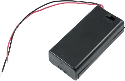 Switch Electronics AA Two Battery Enclosed Holder with Wires and Switch
