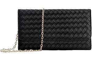 U+U Crossbody Bags for Women, Small Bag with Removable Chain, Card Slots & Phone Pocket - Lightweight Purse Wallet (8 Colors)