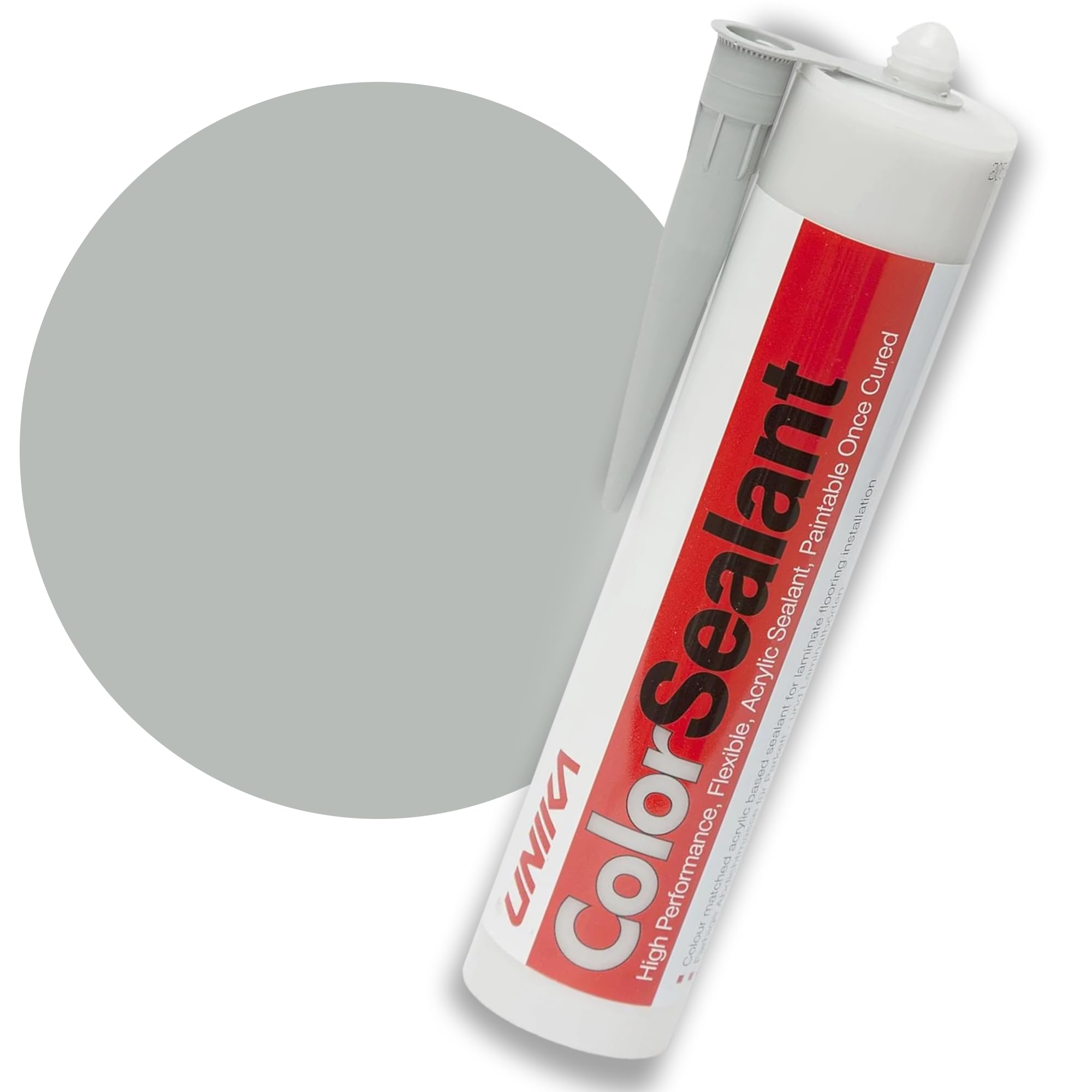 Unika ColorSealant CS4218-AZ Acrylic Gap Filler and Sealant, Grey, 0.57 kg