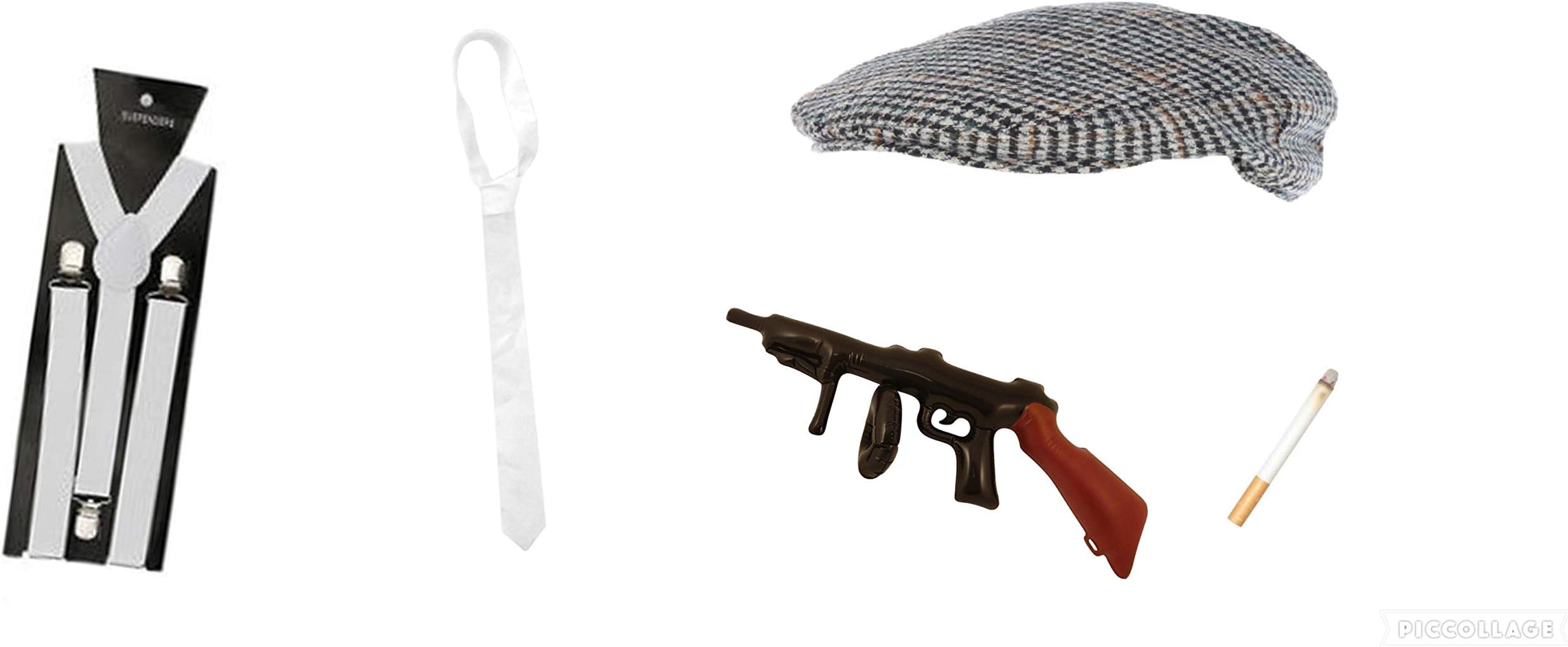 seemeinthat Deluxe Famous TV Character Gangster Inflatable Gun Flat Cap. Thie hit TV series thats great fun for fancy dress party