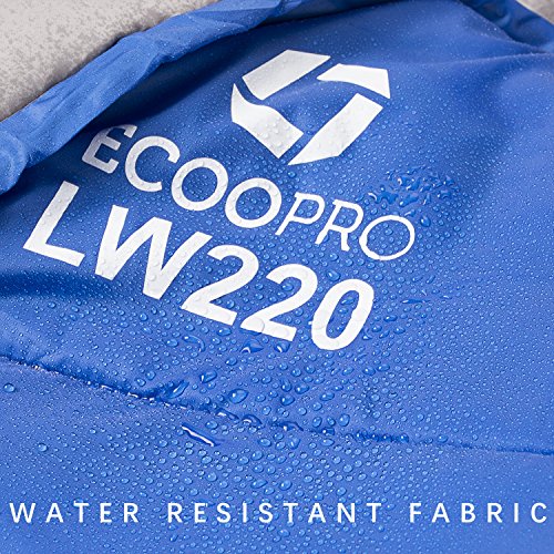 ECOOPRO Sleeping Bag 60F/15C– Single Envelope Lightweight Portable Waterproof&Compact with Compression Sack- Outdoor Camping, Backpacking&Hiking -Great for 4 Season Sleeping Bag Blue