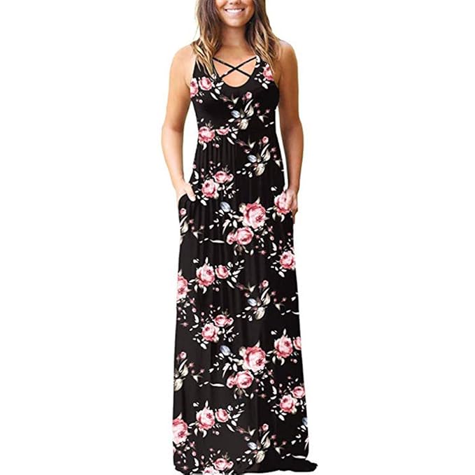 sleeveless maxi dress amazon
