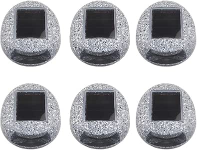 Bedler Luz Solar para jardín Al Aire Libre Piedra en Forma Impermeable