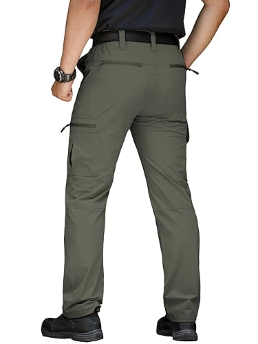 MANSDOUR Men's Hiking Pants Lightweight Quick Dry Work Cargo Pants