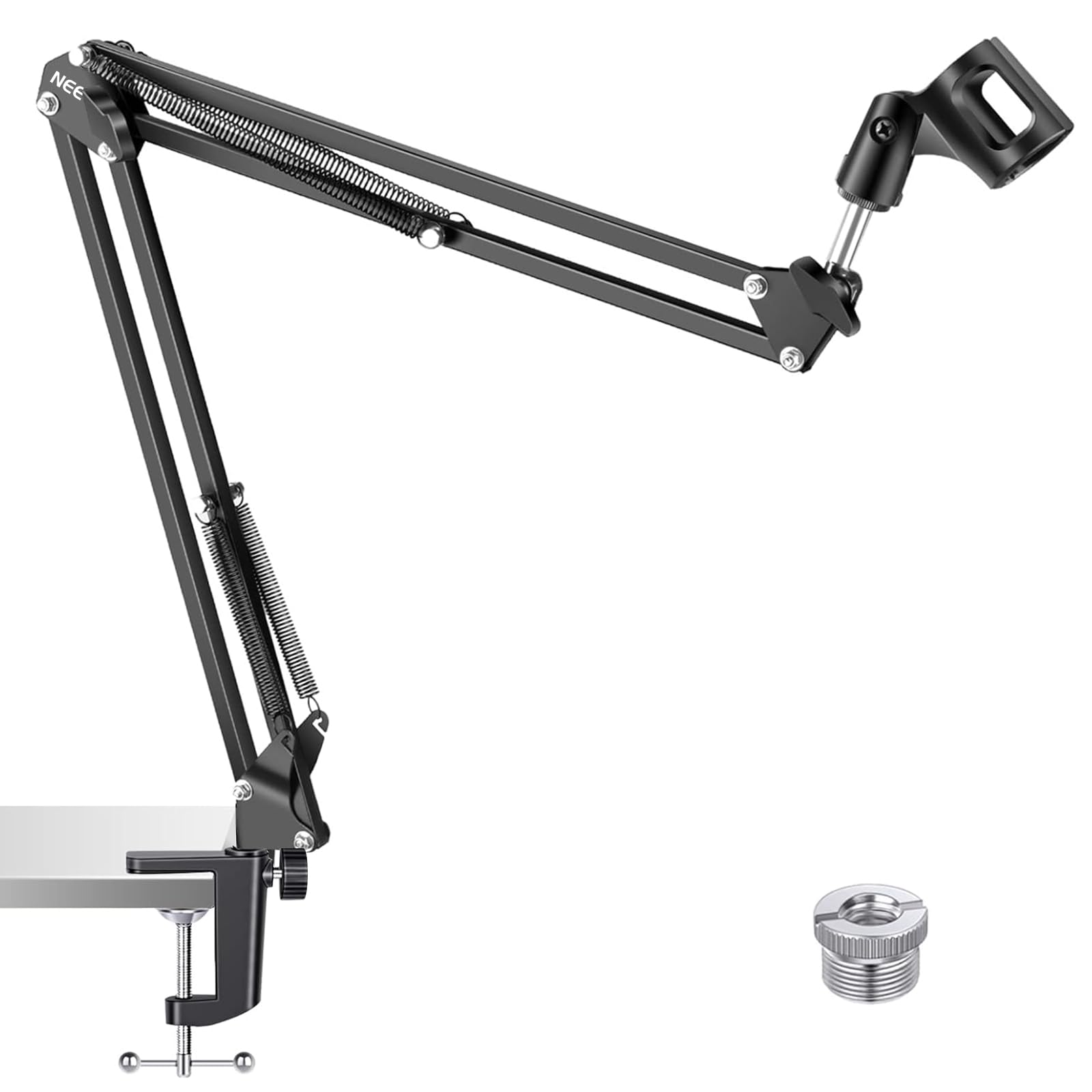 NEEWER Adjustable Microphone Stand with Mount, Maximum Load 1 kg, Microphone Stand for Radio, Broadcast, Voice-Over, Stage and TV Stations, Compatible with Blue Yeti Snowball Yeti X etc. (Black) โ image 1
