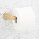Signature Hardware 955086 Elita Wall-Mounted Euro Style Toilet Paper Holder - Brushed Gold
