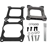 GSKMOTOR 3/4" Open Carb Carburetor Adapter 4bbl Quadrajet Manifold to Holley Edelbrock 9130