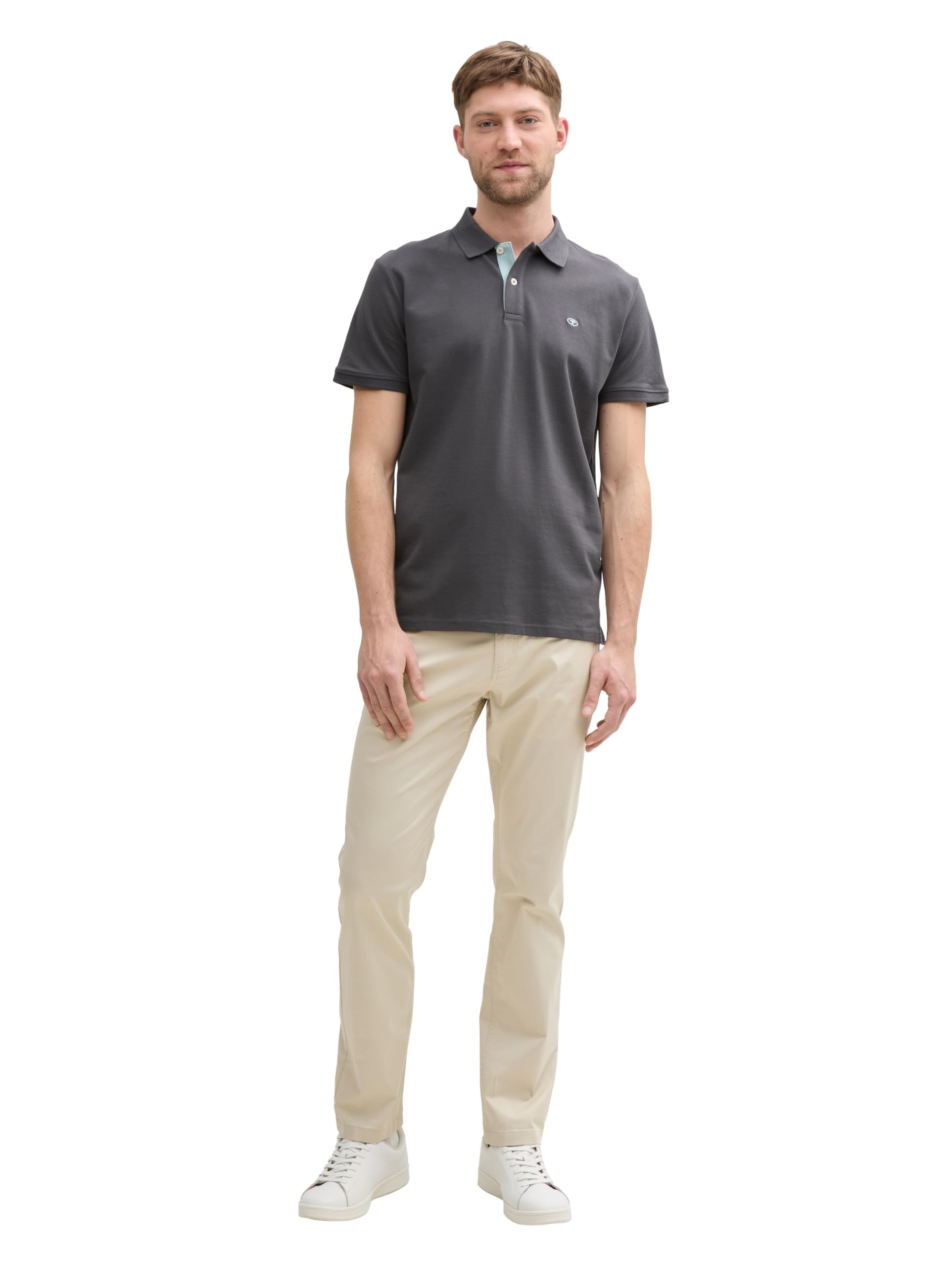 Tom Tailor Herren 1027713 Piqué Poloshirt aus Baumwolle, 10307 - Dark Shadow, M 5