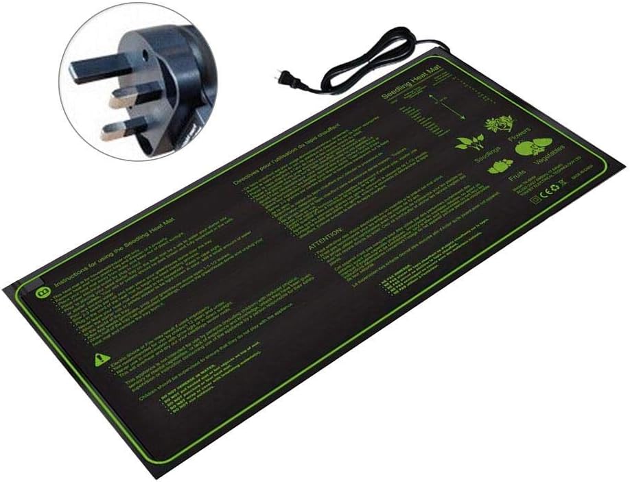 Sliveal Seedling Plant Mat, Seedling Heat Mat Heated Propagator Durable Waterproof Seedling Heating Pad For Winter Hydroponic Indoor Seedling Germination, 30x10in brilliant here