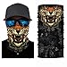 Vfocus 3D Animal Cycling Face Mask, UV Protection Outdoor Cycling Hiking Motorcycling Mask Dust-Proof Breathable Seamless Tube Headwear Ski Snowboard Scarf Neck Balaclava Bandana (Tiger)
