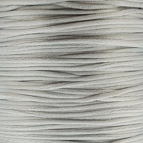 1mm Rattail Satin Cord - Silver - 5m