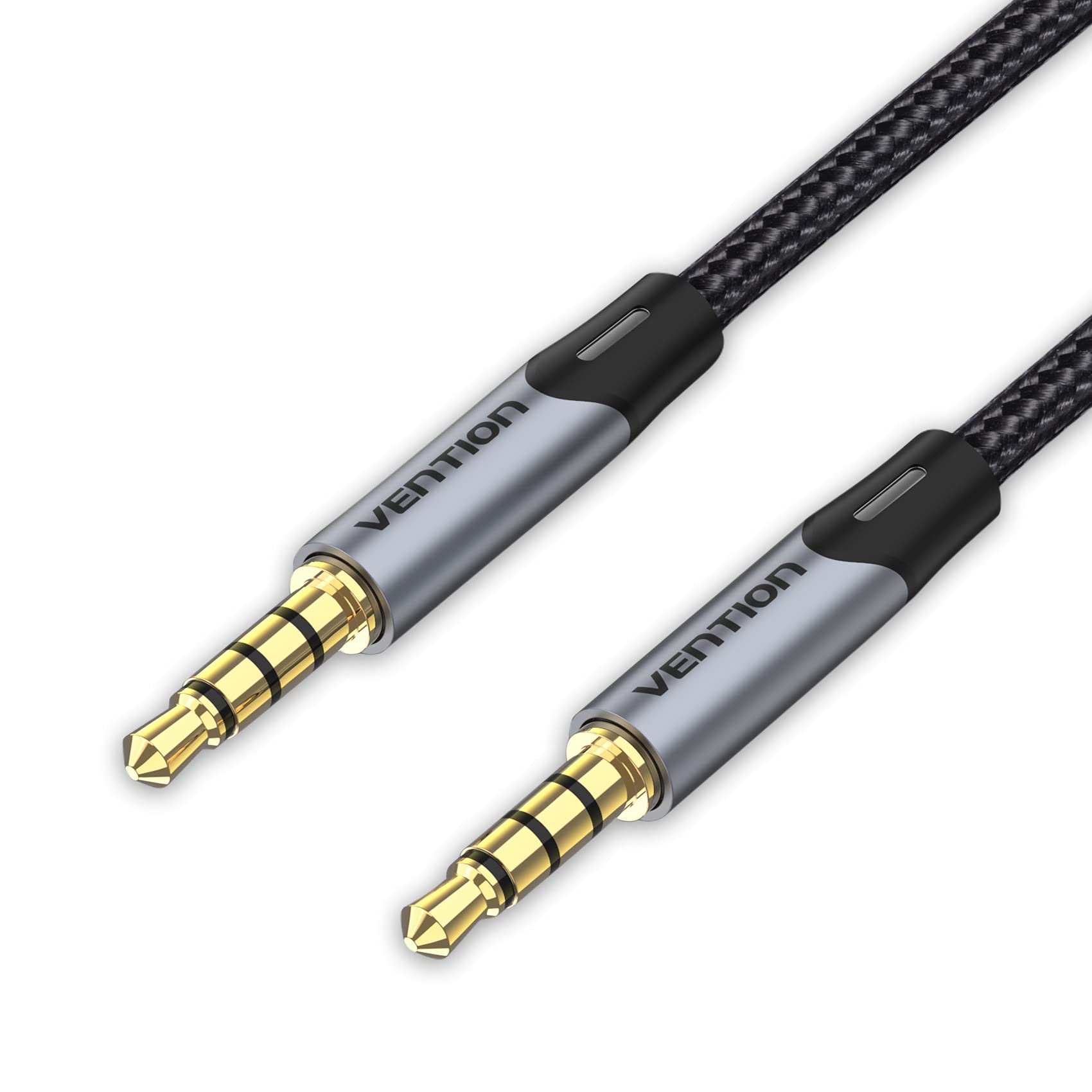 VENTION 3.5mm Audio Cable 1m TRRS Cord - Male to Male Stereo Jack With Mic for Headphones, Microphone, Headset, Speaker, PC and More