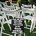 JennyGems Wedding Signs - Pick A Seat Not A Side You're Loved By The Groom and Bride - Wedding Ceremony and Reception Sign for Seating Guests - Wood Wedding Directional Decorations