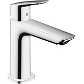 hansgrohe Logis Fine Modern 1-Handle 1-Hole 7-inch Tall Bathroom Sink Faucet in Chrome, 71253001