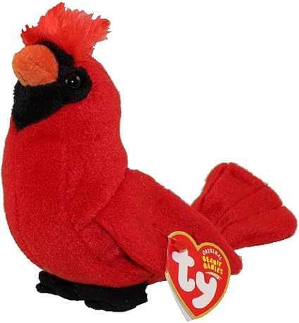 red bird beanie baby